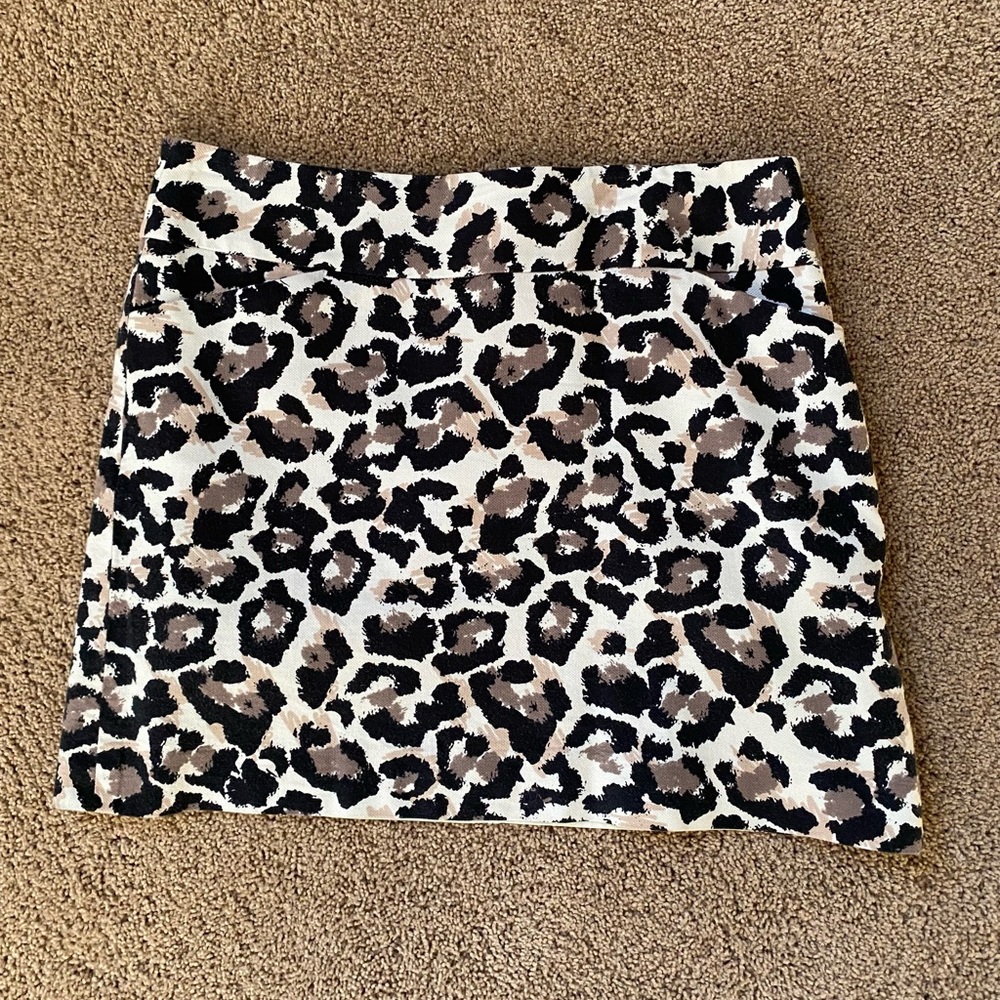 LOFT Animal Print Skirt